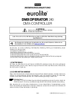 Предварительный просмотр 5 страницы EuroLite DMX OPERATOR 240 User Manual