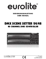 Предварительный просмотр 1 страницы EuroLite DMX Scene Setter 24/48 User Manual