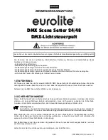 Предварительный просмотр 4 страницы EuroLite DMX Scene Setter 24/48 User Manual