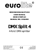 EuroLite DMX Split 4 User Manual preview