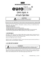 Предварительный просмотр 3 страницы EuroLite DMX Split 4 User Manual