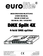 EuroLite DMX Split 4T User Manual предпросмотр