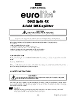 Предварительный просмотр 8 страницы EuroLite DMX Split 4T User Manual