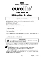 Предварительный просмотр 19 страницы EuroLite DMX Split 4T User Manual