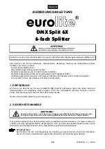 Preview for 5 page of EuroLite DMX Split 6X User Manual