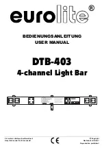 EuroLite DTB-403 User Manual предпросмотр