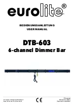 Предварительный просмотр 1 страницы EuroLite DTB-603 User Manual