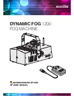 EuroLite DYNAMIC FOG 1200 User Manual preview