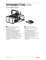 Preview for 2 page of EuroLite DYNAMIC FOG 1200 User Manual