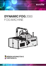 EuroLite DYNAMIC FOG 2000 User Manual preview