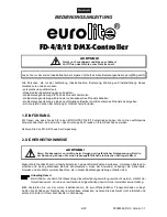 Предварительный просмотр 4 страницы EuroLite FD-12 User Manual