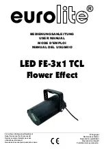 EuroLite FE-3x1 TCL User Manual предпросмотр