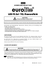 Preview for 3 page of EuroLite FE-3x1 TCL User Manual