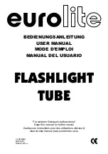 EuroLite FLASHLIGHT TUBE User Manual preview