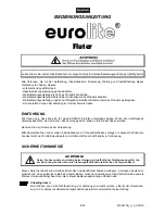 Предварительный просмотр 4 страницы EuroLite Floodlight User Manual