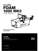 EuroLite Foam 1500 MK2 User Manual предпросмотр