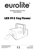 EuroLite Fog Flower LED FF-5 User Manual preview