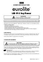 Предварительный просмотр 3 страницы EuroLite Fog Flower LED FF-5 User Manual