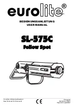 Предварительный просмотр 1 страницы EuroLite Follow Spot SL-575C User Manual