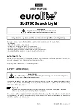 Предварительный просмотр 16 страницы EuroLite Follow Spot SL-575C User Manual