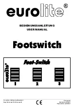 EuroLite Footswitch User Manual предпросмотр