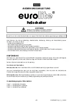 Предварительный просмотр 2 страницы EuroLite Footswitch User Manual