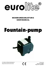 Preview for 1 page of EuroLite Fountain-pump User Manual