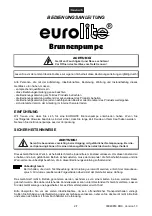 Preview for 2 page of EuroLite Fountain-pump User Manual