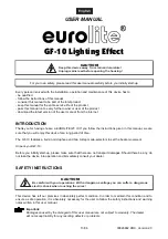 Предварительный просмотр 13 страницы EuroLite GF-10 User Manual