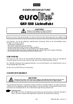 Предварительный просмотр 4 страницы EuroLite GKF-250 User Manual