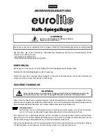 Preview for 2 page of EuroLite Half-Mirrorball User Manual