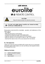 Предварительный просмотр 13 страницы EuroLite IR-2 User Manual