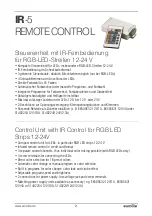 Preview for 2 page of EuroLite IR-5 User Manual