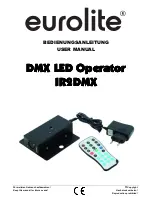 Предварительный просмотр 1 страницы EuroLite ir2dmx User Manual