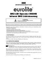 Предварительный просмотр 3 страницы EuroLite ir2dmx User Manual