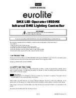 Предварительный просмотр 10 страницы EuroLite ir2dmx User Manual