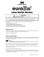 Preview for 7 page of EuroLite Junior Bubble Machine User Manual