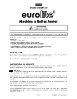 Preview for 11 page of EuroLite Junior Bubble Machine User Manual