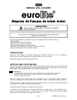 Preview for 15 page of EuroLite Junior Bubble Machine User Manual