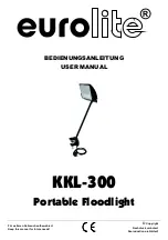 EuroLite KKL-300 User Manual preview