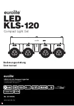 EuroLite KLS-120 User Manual preview