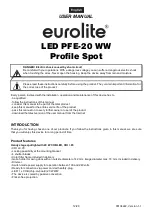 Предварительный просмотр 12 страницы EuroLite LEC PFE-20 WW User Manual