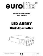 EuroLite LED ARRAY DMX-Controller User Manual preview