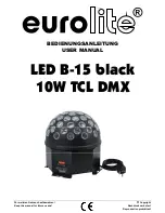 EuroLite LED B-15 black User Manual preview