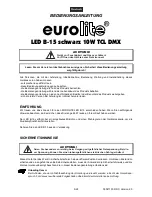 Предварительный просмотр 3 страницы EuroLite LED B-15 black User Manual