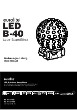 EuroLite LED B-40 User Manual предпросмотр