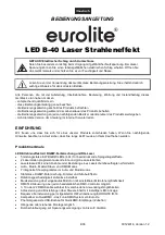 Предварительный просмотр 4 страницы EuroLite LED B-40 User Manual