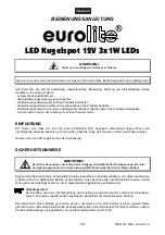 Preview for 3 page of EuroLite LED Ball Spot User Manual