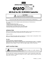 Preview for 9 page of EuroLite LED BALL User Manual