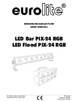 EuroLite LED Bar PIX-24 RGB User Manual предпросмотр